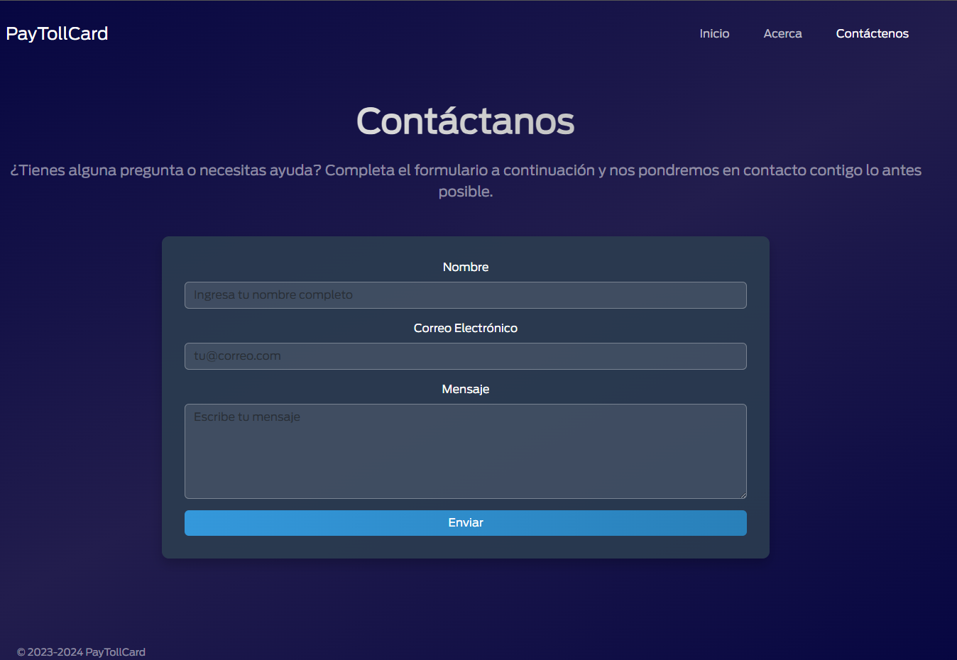Pantalla de PayTollApp 13